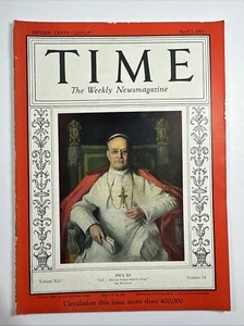 Time Magazine -full magazine, Pope Pius XI, April 3, 1933 - Picture 1 of 3