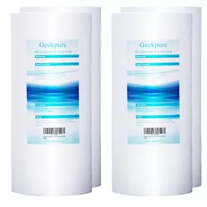 Geekpure Whole House PP Sediment Water Filter 5 Mic 4.5 x 10 Pack 4 - Picture 1 of 7