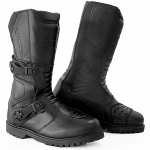 Richa ADVENTURE Black Motorcycle Boots WITH DOUBLE ADJUSTMENT PQ - Picture 1 of 8