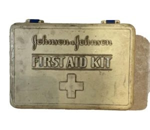 Johnson & Johnson Kit di Pronto Soccorso Vintage Autentica Nostalgia Aiuto Sicurezza Medica - Foto 1 di 4