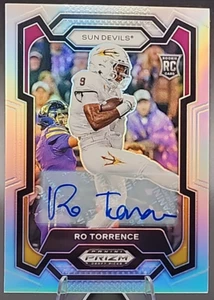2024 Panini Prizm Draft Ro Torrence Silver Prizm Rookie RC Auto AZ Sun Devils - Bild 1 von 2