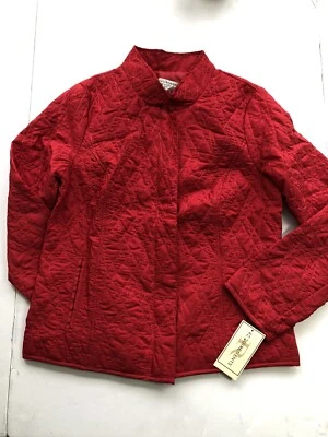 Red quilted Jacket Size SMALL Requirements Coat $54 New (ln20) - Image 1 of 4