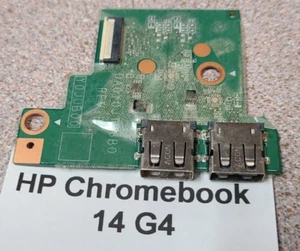 Genuine HP Chromebook 14 G4 USB Board - Picture 1 of 3