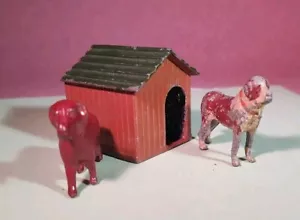Britains toys Dog House and 2 dogs - Picture 1 of 8