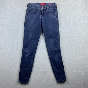 Lucky Brand Charlie Super Skinny Blue Denim Jean Pants 00/24 29" Inseam - Picture 1 of 9