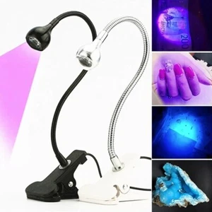 Ultraviolet Table Lamp USB LED Clip Desk UV Lights Gel Curing Light Nail Dryer - Picture 1 of 7