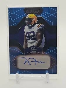 NEIL FARRELL JR. 2022 Wild Card Mania AUTO #AM-H12 Rookie RC LSU Raiders - Picture 1 of 9