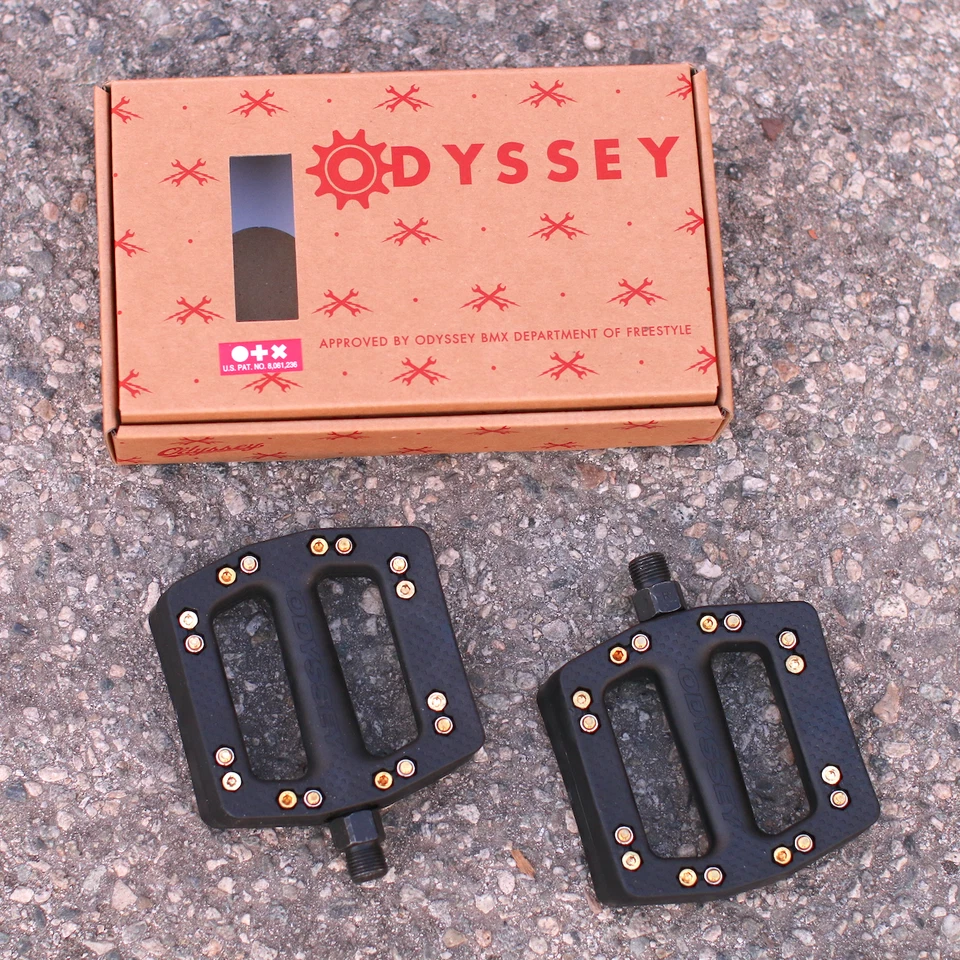 PEDALES DE BICICLETA ODYSSEY BMX JC PC NEGROS 9/16" JCPC CULT SUNDAY FIT OG PC Foto 1 de 1