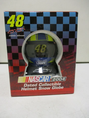 2004 JG Motorsports Nascar Jimmie Johnson Lowes Helmet Snow Globe Cover