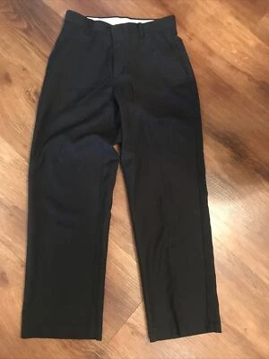 Pantalones de vestir CHAPS para niños 10 pantalones de vestir delanteros planos negros bolsillos traje separados Foto 1 de 4