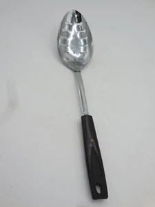 Vintage Ekco Slotted Spoon Black Plastic Handle - Picture 1 of 5
