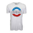 QUIKSILVER MENS THE MOUNTAIN AND THE WAVE BOARDING COMPANY WHITE NEW