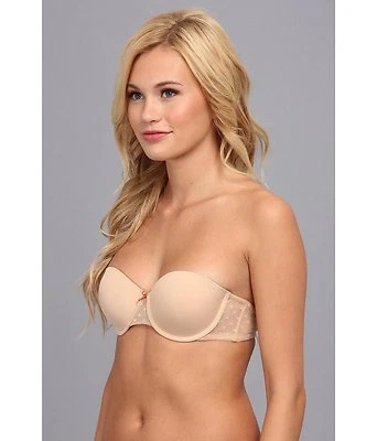 BCBGENERATION SUZANNA THE SASSY STRAPLESS UW BRA NUDE #BC14S308 SZ 32 D NEW $40 - Image 1 of 4