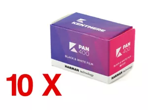 10 X Kentmere PAN 400 135-36 / Pellicola negativo bianco e nero - Bild 1 von 1