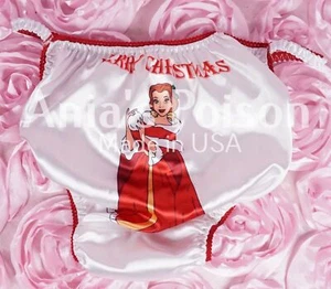 Sissy Satin Panties for MEN - Christmas Beauty Princess - shiny String Bikini - Picture 1 of 2