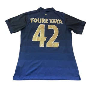 100% Authentic YAYA TOURE Nike Manchester City 2014/2015 Soccer Jersey Large - Picture 1 of 18