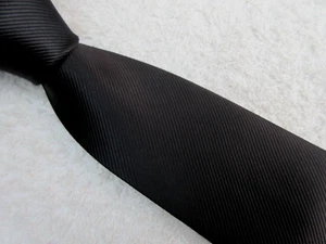 BLACK 3.25 INCH polyester NECKTIE TIE F&F - Imagen 1 de 5