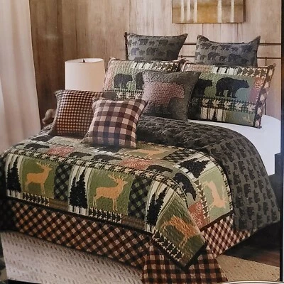 Juego de cama de edredón en completo/queen de Virah Bella-autumn bosque estampado ligero Foto 1 de 4