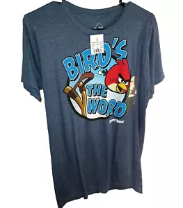 NWT! Angry Birds "Bird's The Word" Shirt! Adult Small. Free Shipping. - Picture 1 of 3