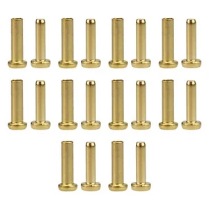 Cutlers Cutlery Rivets 3/16 x 3/8 Knife Making Handle Pins- Brass 25 sets - Picture 1 of 4