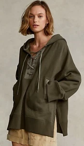 Sudadera con capucha Polo Ralph Lauren con cordones verde oliva talla M/L nueva $248 - Imagen 1 de 16