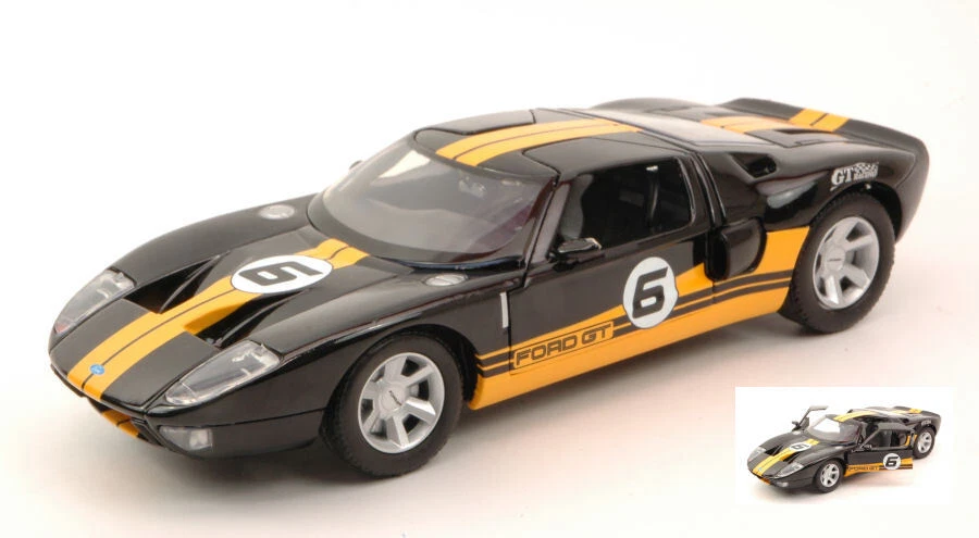 MotorMax FORD GT CONCEPT RACING N.6 2005 YELLOW/BLACK 1:24 - Immagine 1 di 1