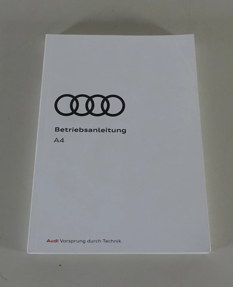 Betriebsanleitung Audi A4 Typ B9 Limousine / Avant / Quattro Stand 07/2020 - Bild 1 von 1