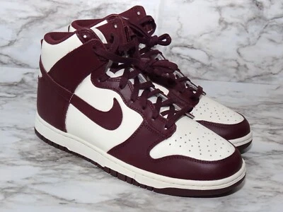 Nike DD1869-601# Dunk High Mujer Borgoña Crush Zapatilla EE. UU. Talla 9.5 Foto 1 de 4