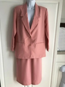 Alfred Dunner Blazer/Rock Set Gr. 10/12 lachsfarben Damen gebraucht - Bild 1 von 12