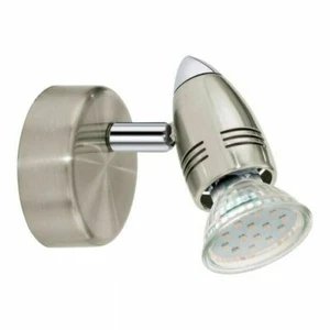 Faretto Led da Interno GU10 3W Acciaio Opaco Cromo Orientabile Ø 70 Magmum EGLO - Foto 1 di 3