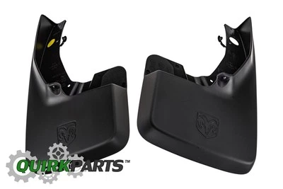 2010-2017 Dodge Ram 1500 FRONT Splash Guards WITH Ram Head Logo MOPAR GENUINE OE - Image 1 of 4