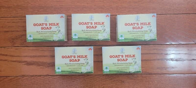 5 Pack Goat's Milk Soap (With Shea Butter) 100% Vegetable Base  - Image 1 of 2