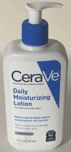 CeraVe Daily Moisturizing Lotion For Normal to Dry Skin Oil &Fragrance Free 12oz - Picture 1 of 3