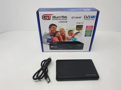 GUMTEK Set Freeview Full HD Top Box REGISTRATORE 1080P ricevitore TV digitale 500 GB disco rigido