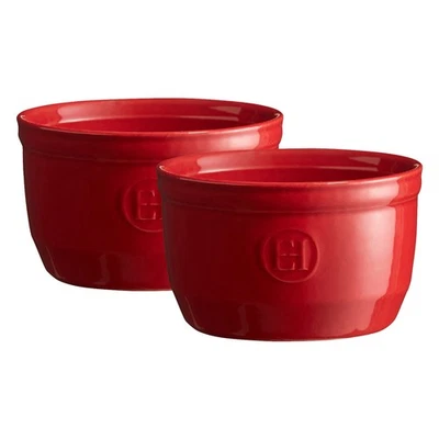 Emile Henry Hecho en Francia 8.5 OZ Ramekin, Juego de 2, 4" por 2.5" Foto 1 de 3