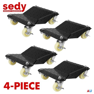 4pc Car Dolly Wheel Tire Moving 3ton(6600lbs) Heavy Duty Skate Auto Repair Jack - image 1 of 4