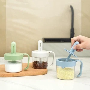 Plastic Telescopic Seasoning Jar Sealed Spice Seasoning Bottle Sugar - Picture 1 of 12