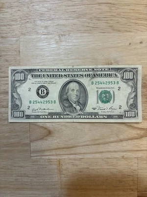 Old 100 Dollar Bill (1981) - Image 1 of 2