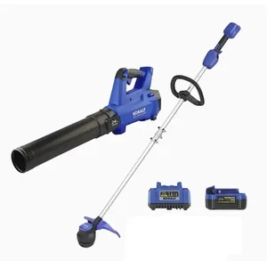 Kobalt 24-volt Cordless Battery String Trimmer and Leaf Blower and 4 Ah - Picture 1 of 5
