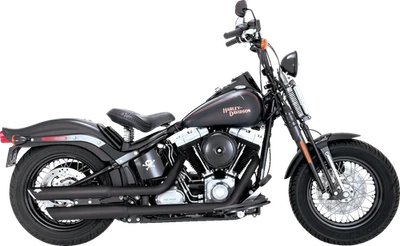 Vance & Hines Twin Slash 3" Mufflers 2007-09 Harley Softail Cross Bones FLSTSB - Image 1 of 2