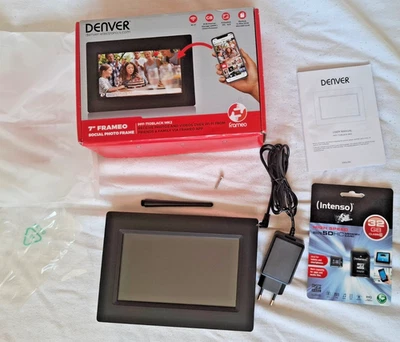 Denver Frameo PFF-710 Digital Photo Frame WiFi 7 inch 8GB + SD Card - Image 1 of 4