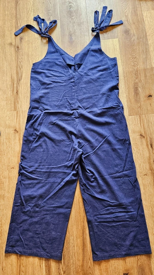Lässiger Loose Fit Rumper Jumpsuit Overall von SHEIN, Blau, Gr. XL - 44 - Bild 1 von 1