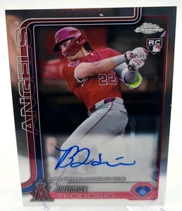2025 Topps Chrome Bryce Teodosio #RA-BTE Rookie On-card Auto Angels - Picture 1 of 2