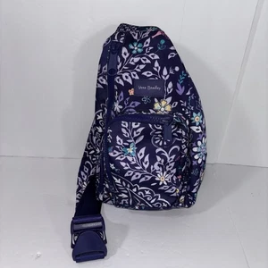 Vera Bradley Recycled Lighten Up Reactive Belle Paisley Sling Backpack - Picture 1 of 8