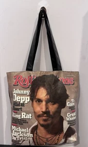 Johnny Depp Rolling Stone Magazine Cover 2005 Bolso de Hombro Reutilizable Vinilo - Imagen 1 de 20