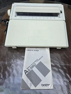Máquina de escribir electrónica Brother AX-550 - Funciona + Manual - Limpia - Imagen 1 de 7