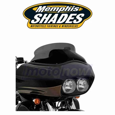 Memphis Shades Spoiler Windshield for 1998-2009 Harley Davidson FLTR Road zg Foto 1 de 4
