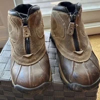 Утка ботинки коричневый сумки лодыжки дождя зимние ботинки водонепроницаемый женщин 9 - Изображение 1 из 4