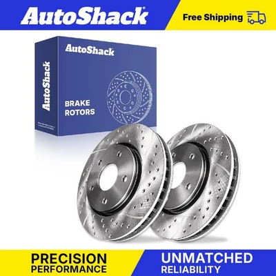 Front Drilled Slotted Brake Rotors for 2012-2017 Toyota Camry - Image 1 of 4