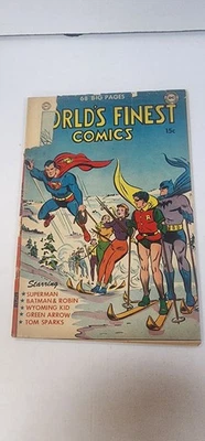 World's Finest #57 March 1952 DC Comics Superman Batman Robin Golden Age - Image 1 of 4
